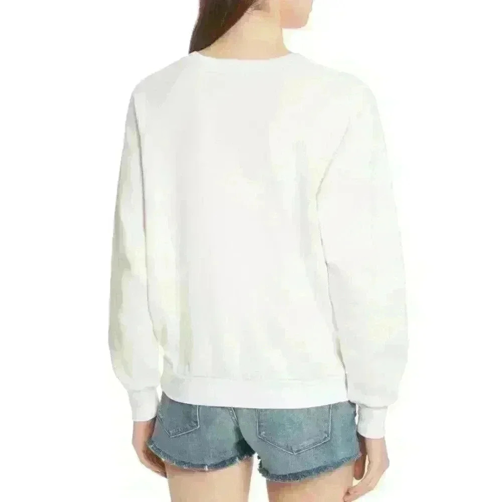 FRAME Embroidered Logo Raglan Pullover Sweatshirt - Picture 12 of 16